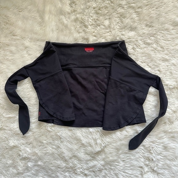 Spanx Skirt Wrap And Go Mini Athletic Tie Front Mesh Panel Black S/M - Picture 8 of 12